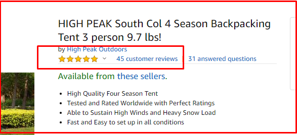 High pack south col tent review