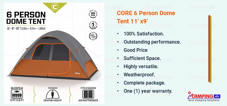 CORE Dome Tent 6 Person