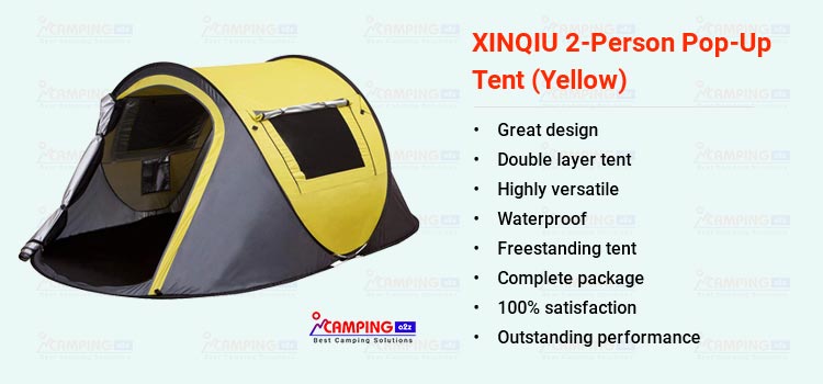XINQIU 2-person pop-up camping tent
