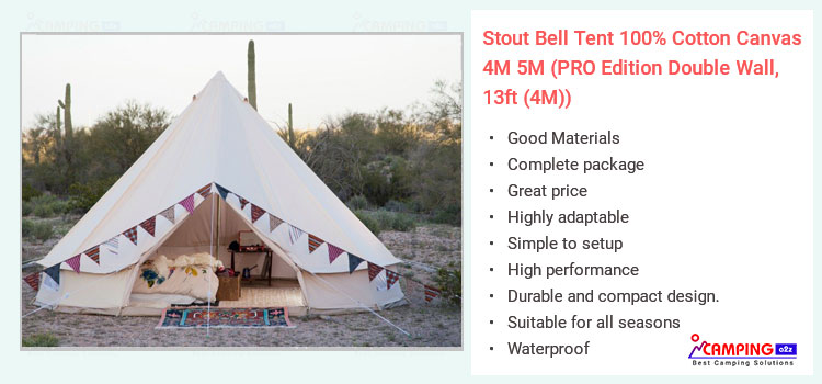 Stout bell canvas tent