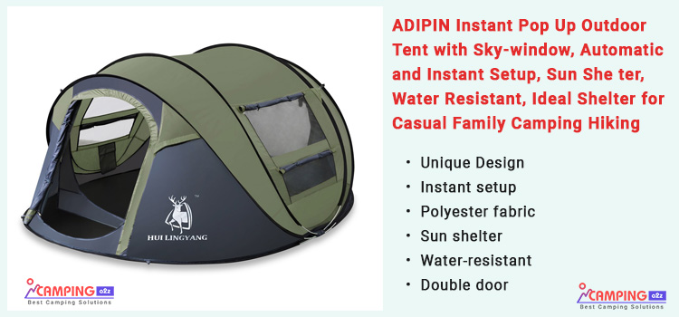 Adipin instant pop up tent