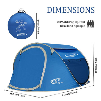 ZOMAKE pop-up tent