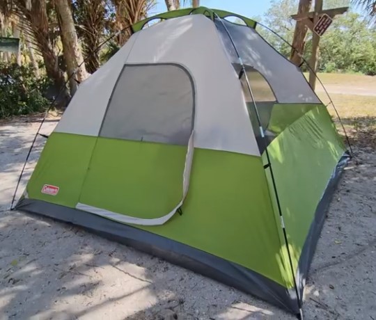 Coleman Tent with Charging E-Port
